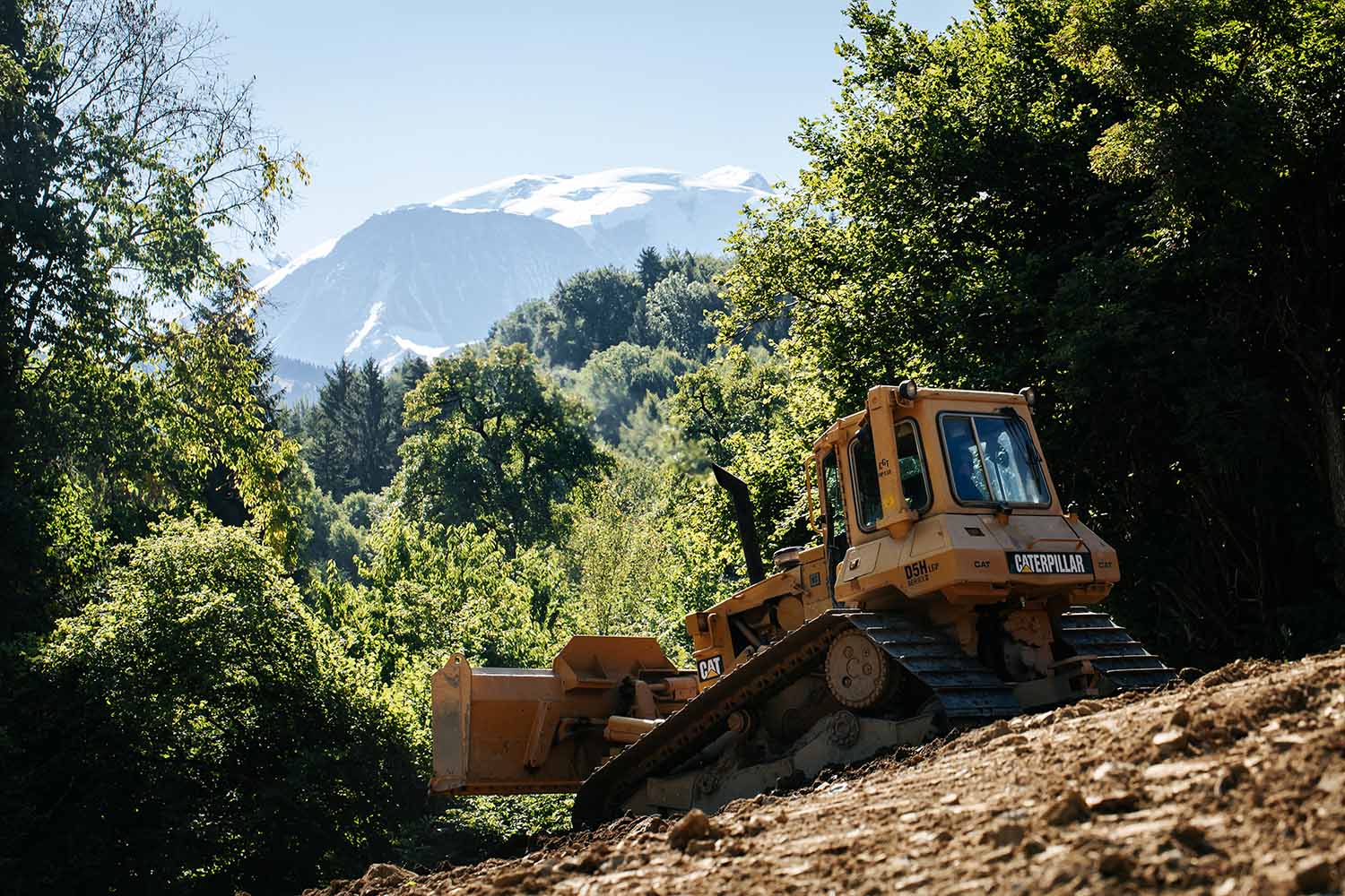 Terrassement en zone escarpée