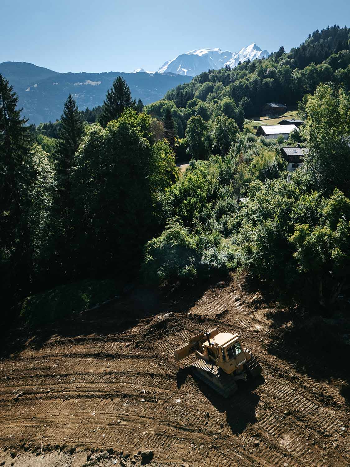 Travaux de terrassement chez un particulier