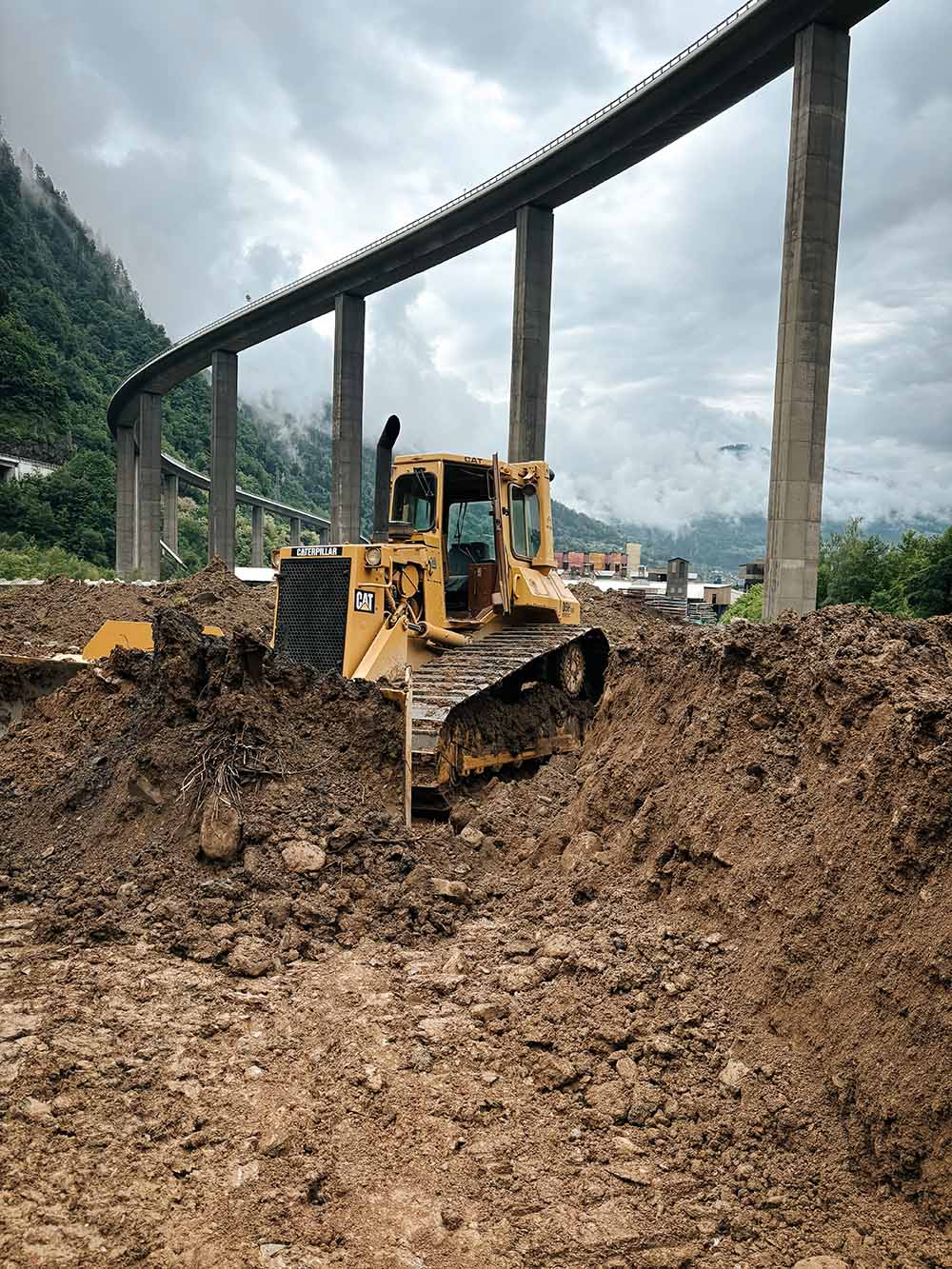 Travaux de terrassement à Passy